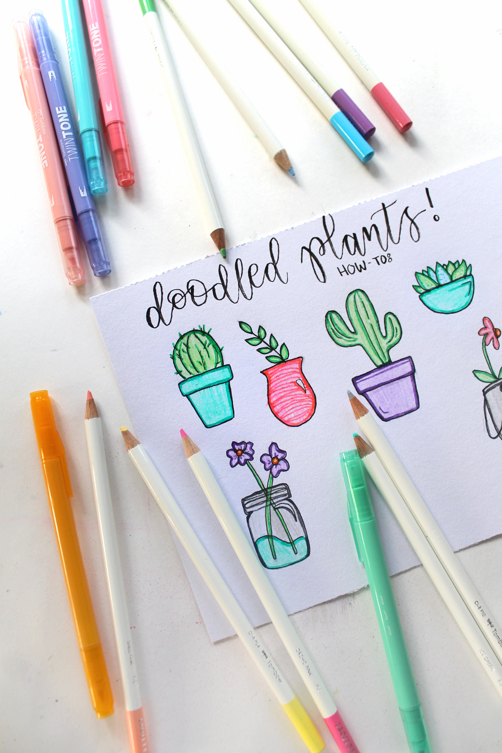 easy plant drawings