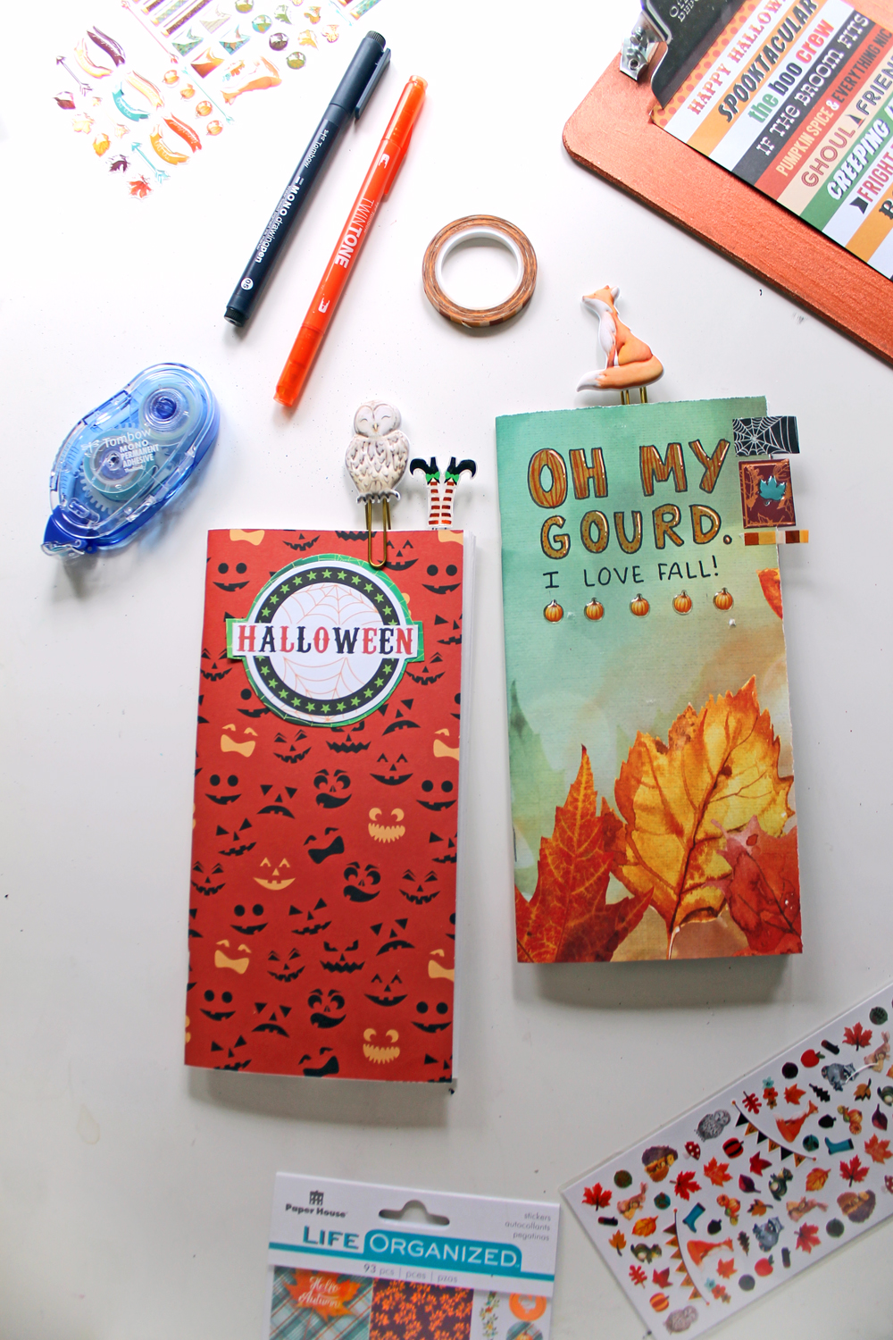 Make Your Own Traveler's Notebook Inserts for the Autumn/ Season!