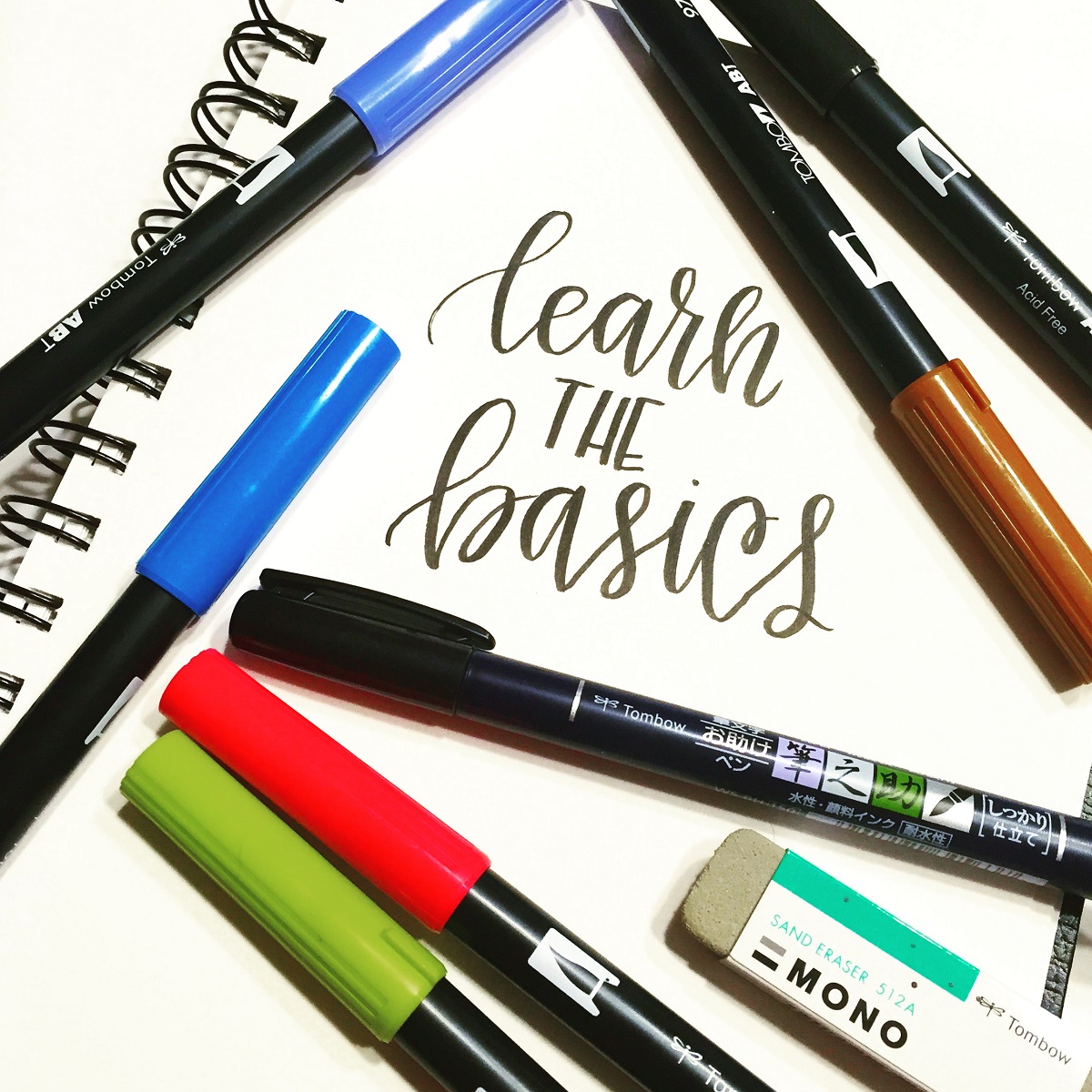 Lettering Week: Tombow like a Lefty with Lauren!