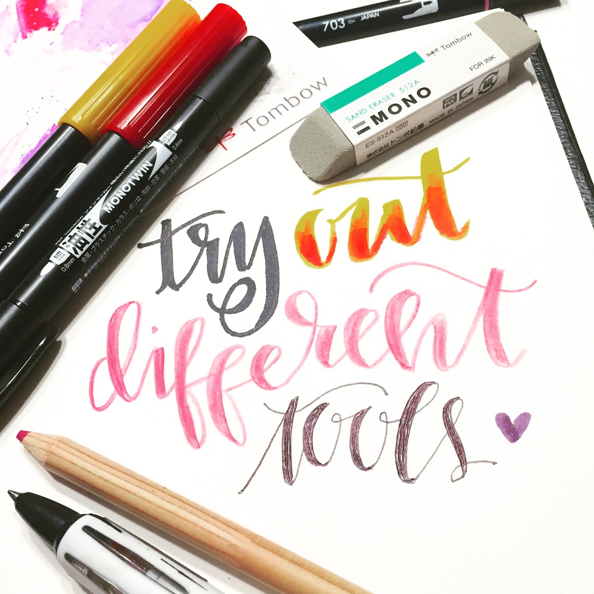 5 P's of Brush Calligraphy and Hand Lettering - Tombow USA Blog