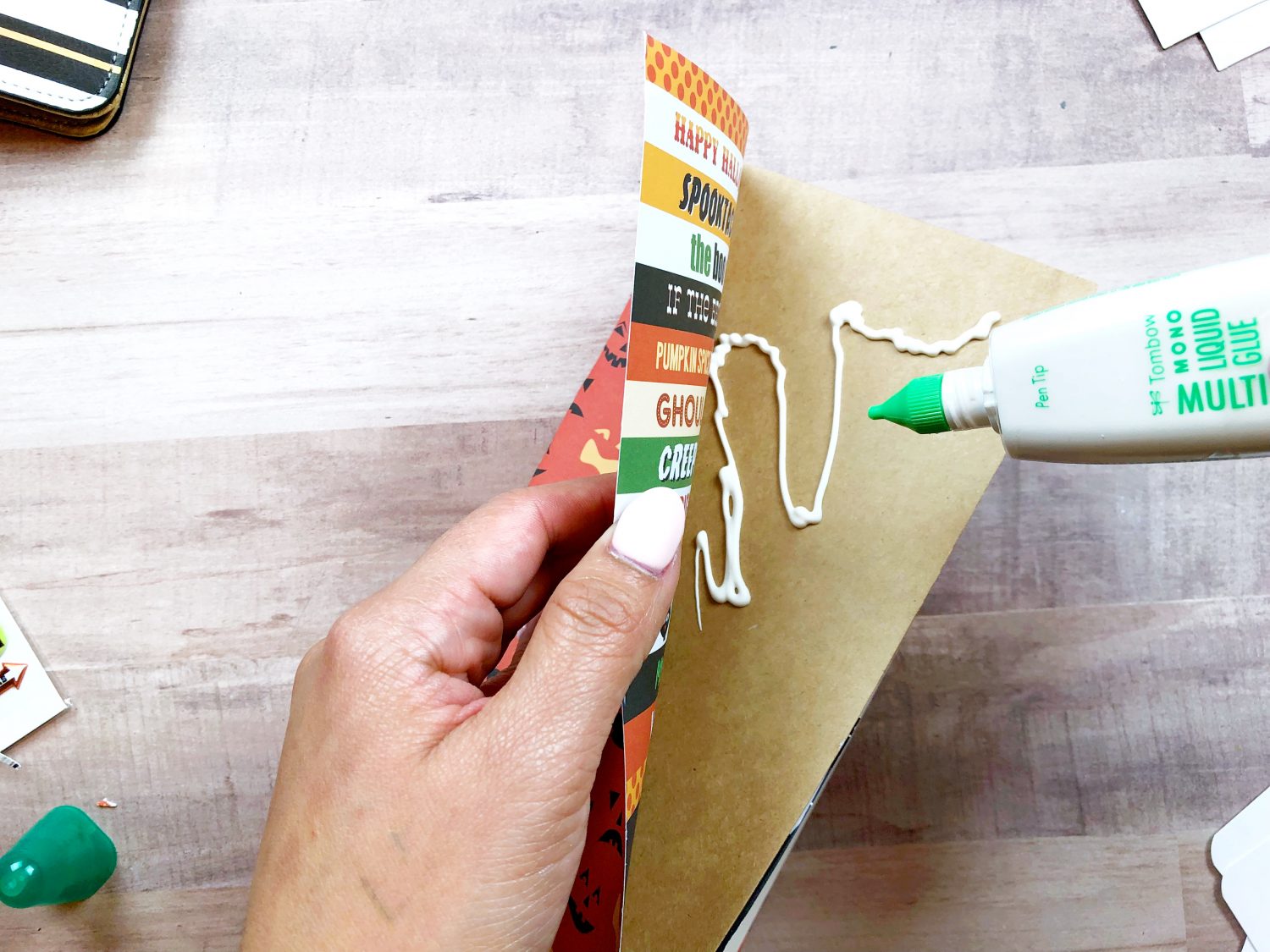 How to make your own Halloween themed traveler's notebook using @tombowusa products