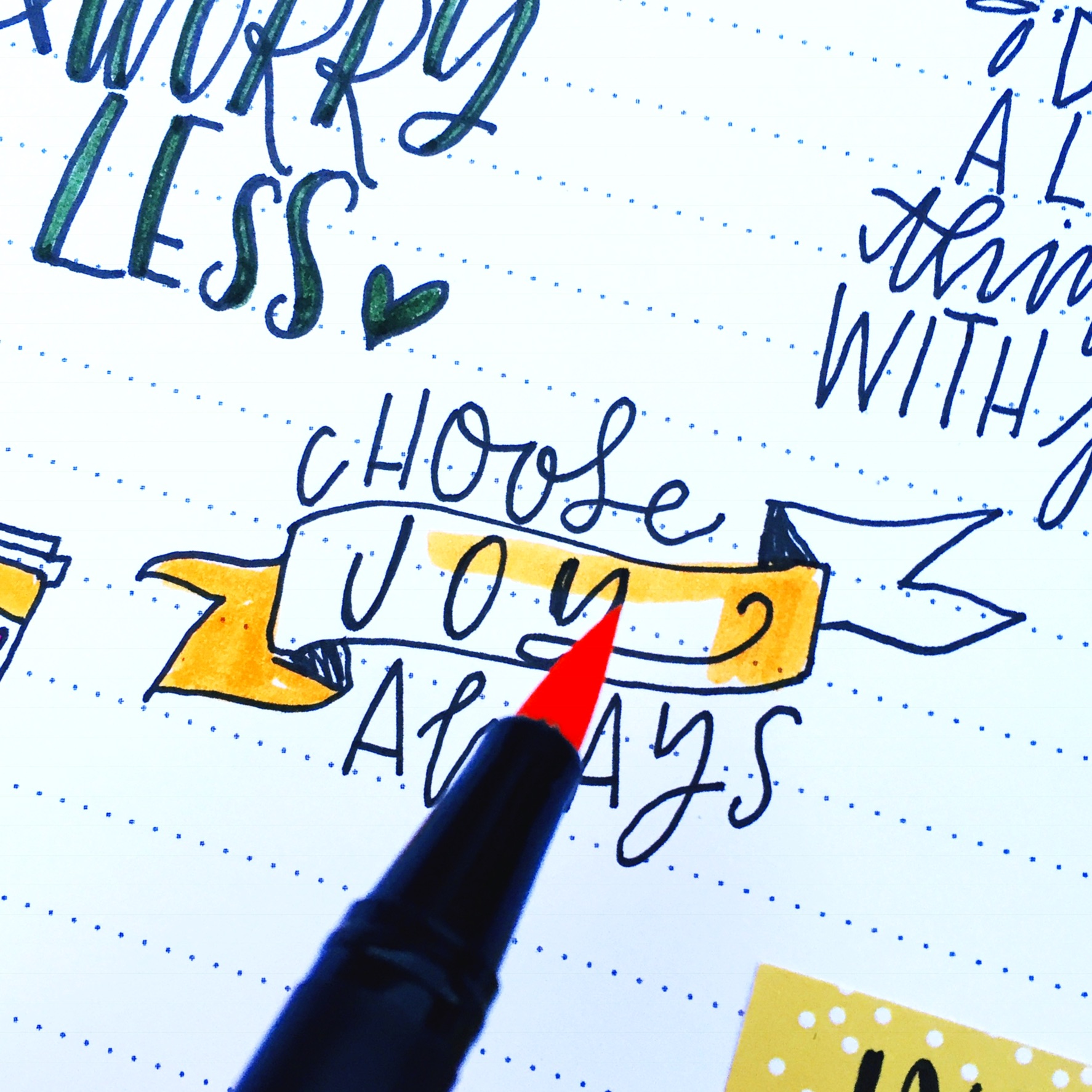 Learn lettering tips and tricks from Lauren Fitzmaurice of @renmadecalligraphy using the new Tombow MONO Drawing Pens from tombowusa.com.