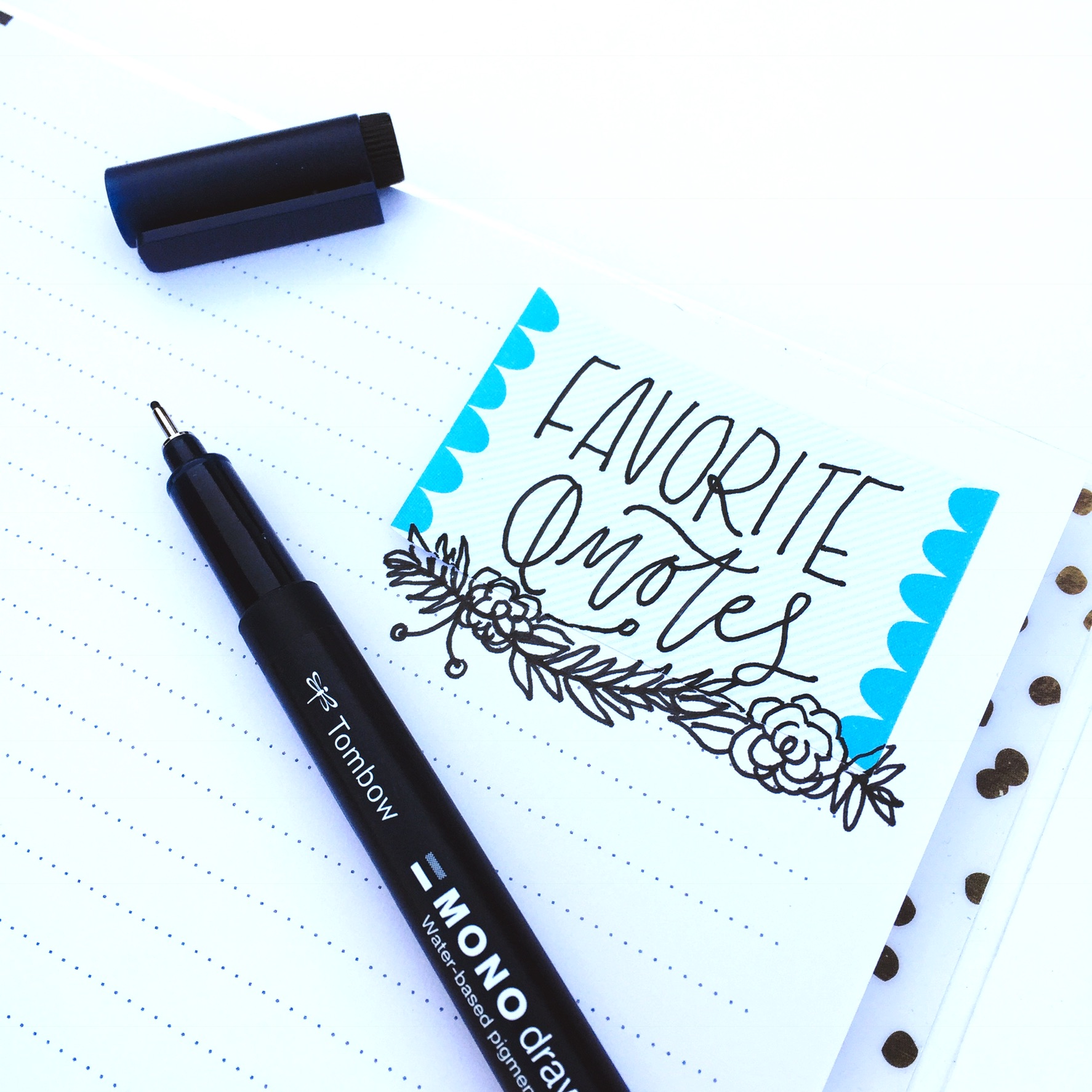 Tombow Brush Lettering Tutorial: How to Blend Tombow Markers - Persia Lou