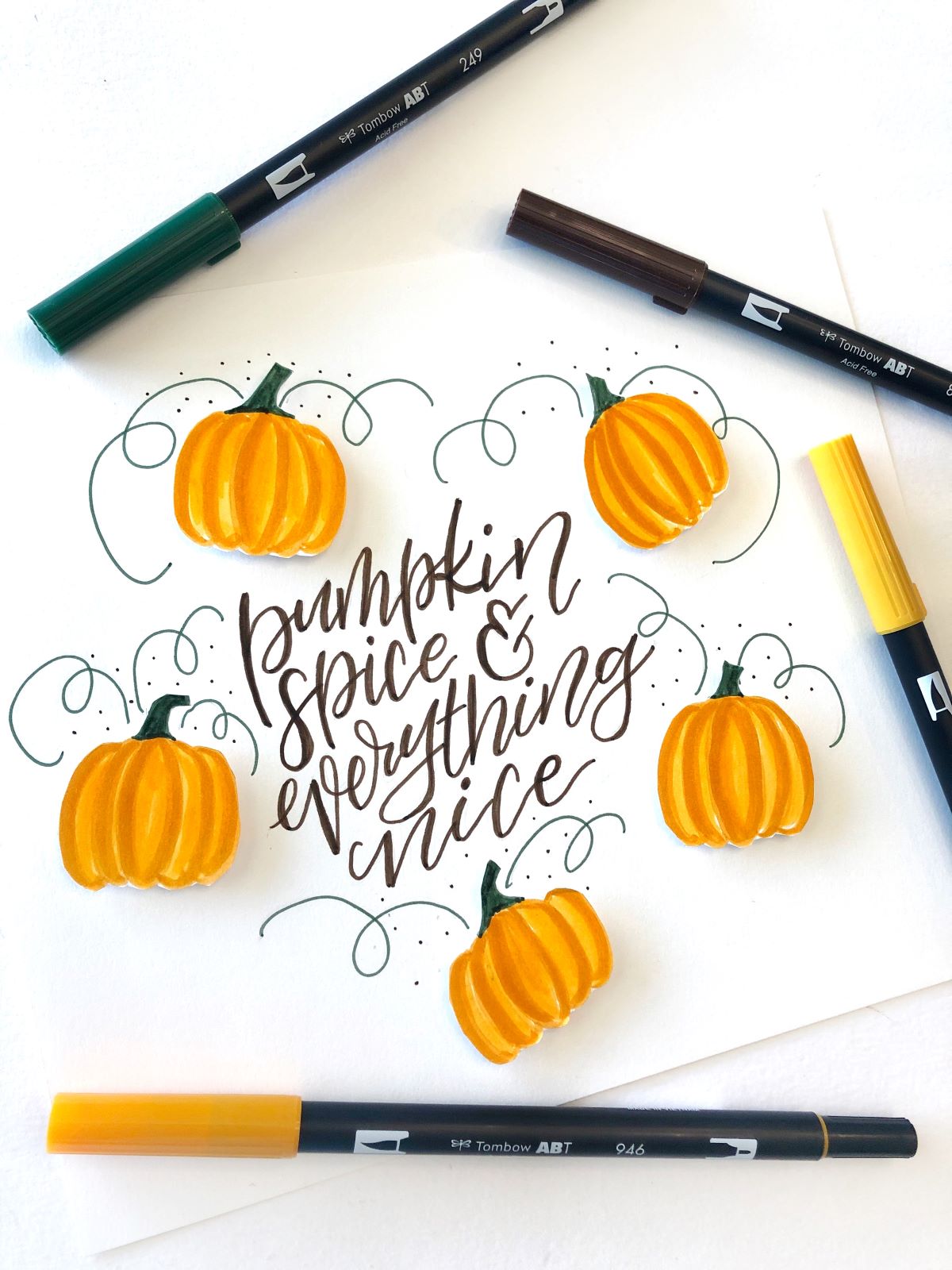 Create Floating Pumpkins with @aheartenedcalling and Tombow's Foam Tape! #tombow