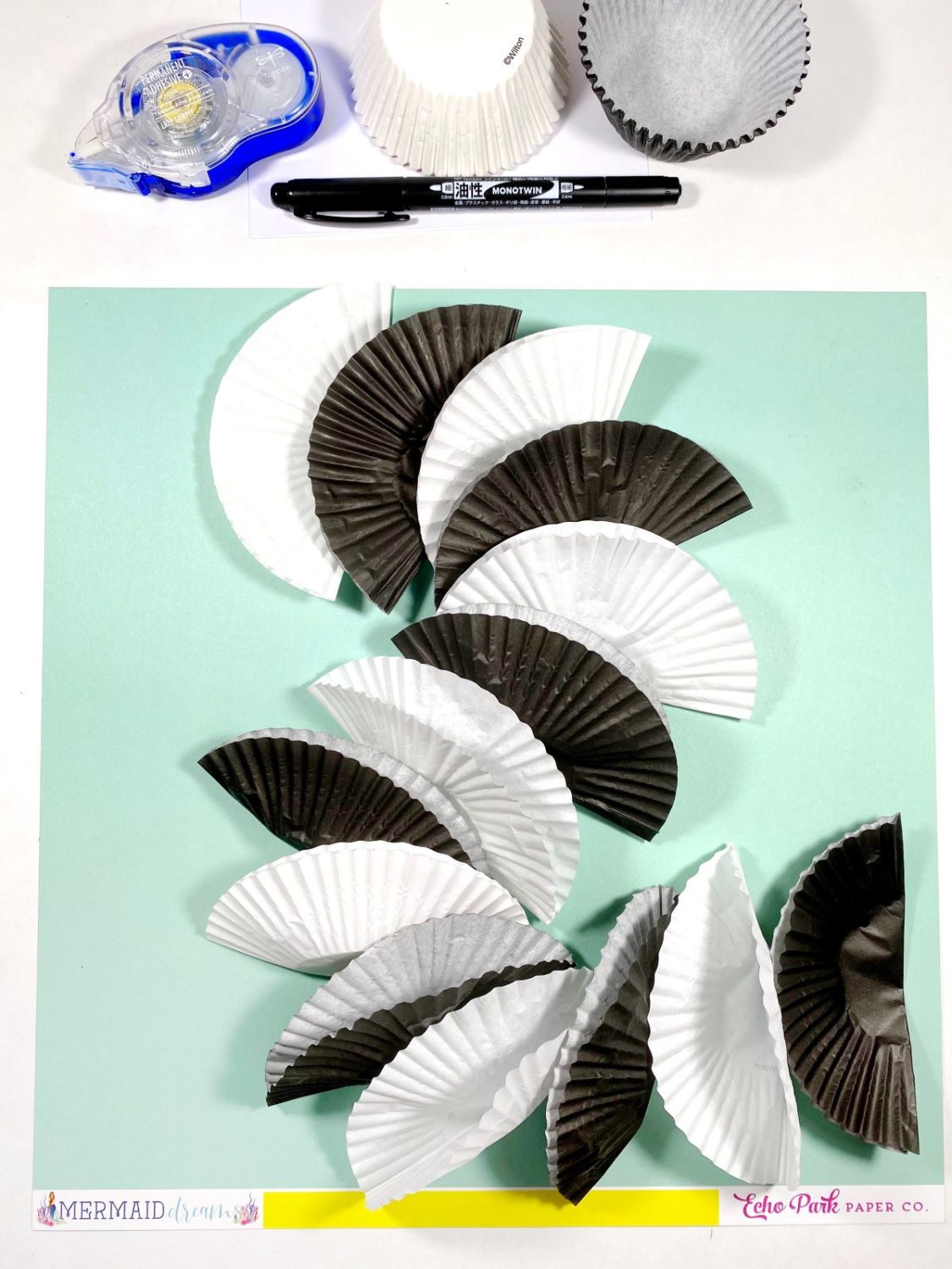 Create an Easy Cupcake Liner Caterpillar Tombow USA Blog