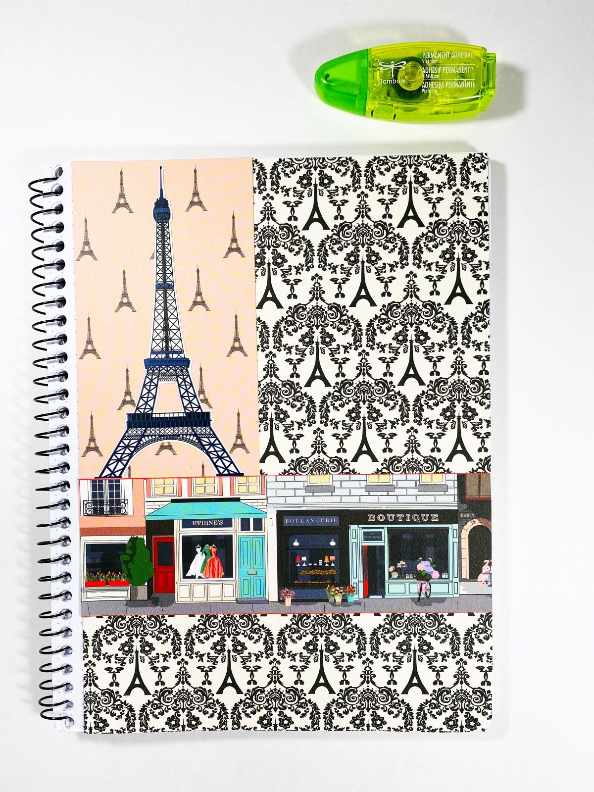 Create A Paris Themed Art Journal Page with Tombow and Echo Park Paper! #tombow #artjournal