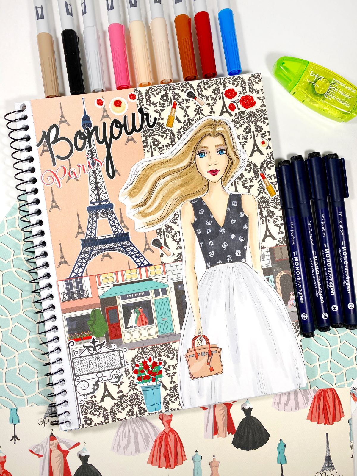 Paris Paper for Pens Sketch Book