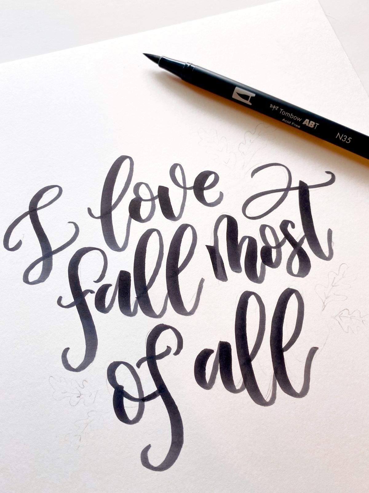 Create Fun Fall Lettering With Tombow! #tombow