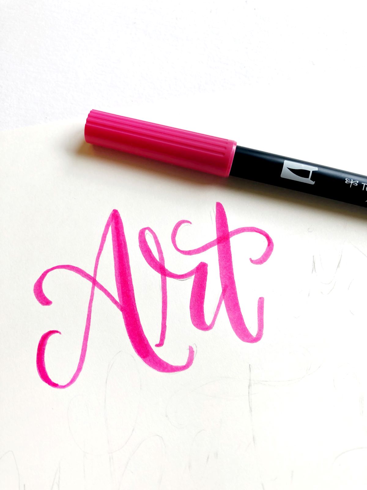 Create Pop Art Inspired Lettering with @tombowusa and @aheartenedcalling. #tombow #lettering