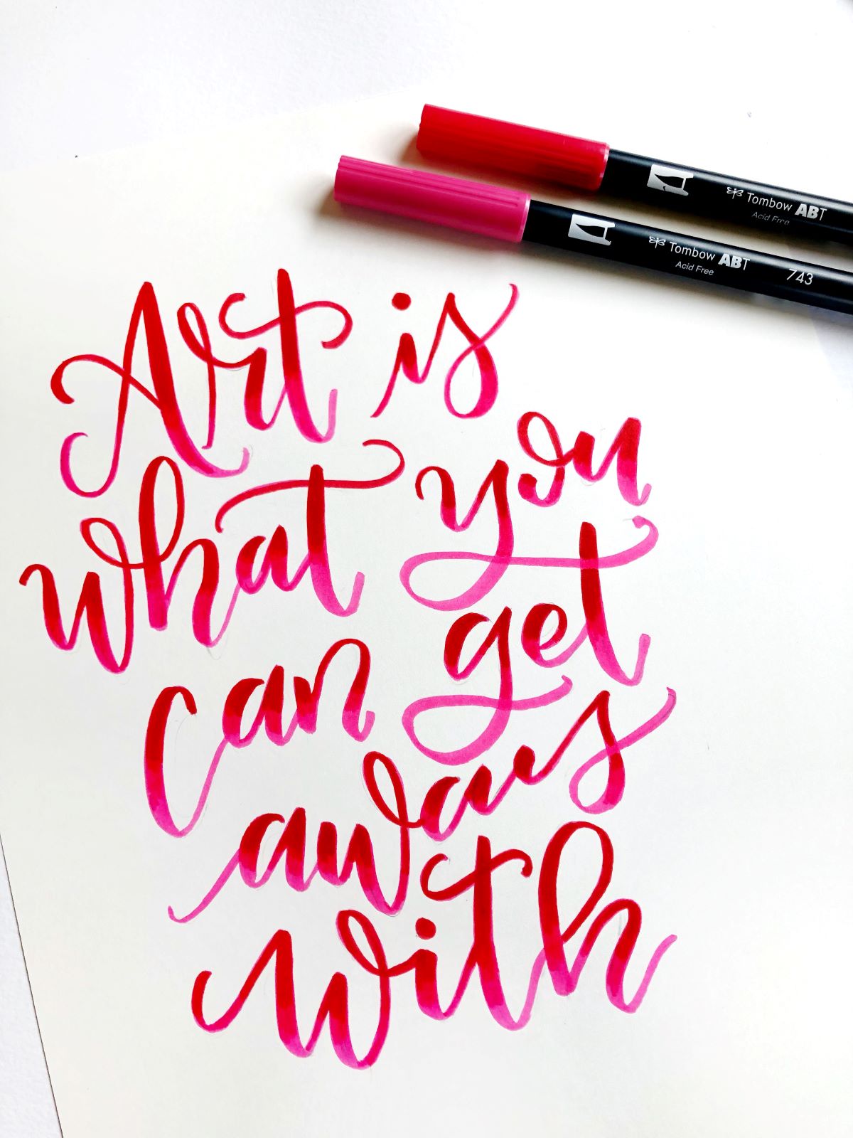 Create Pop Art Inspired Lettering with @tombowusa and @aheartenedcalling. #tombow #lettering