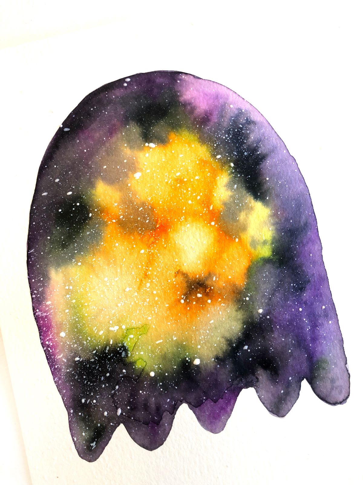 Create A Halloween Galaxy with Tombow Dual Brush Pens and @aheartenedcalling #tombow #galaxy
