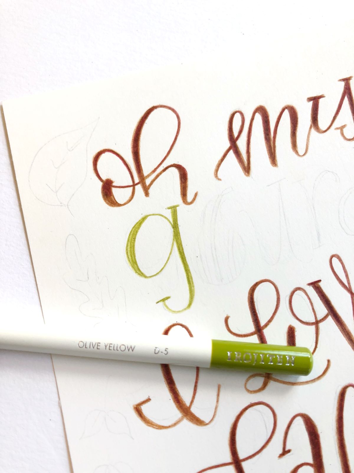 Letter An Autumn Pun with Tombow Irojiten Pencils and @aheartenedcalling #tombow #irojiten