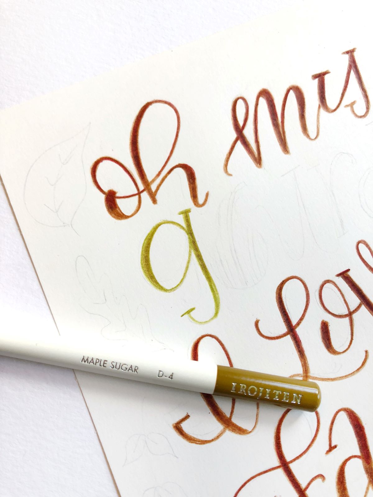 Letter An Autumn Pun with Tombow Irojiten Pencils and @aheartenedcalling #tombow #irojiten