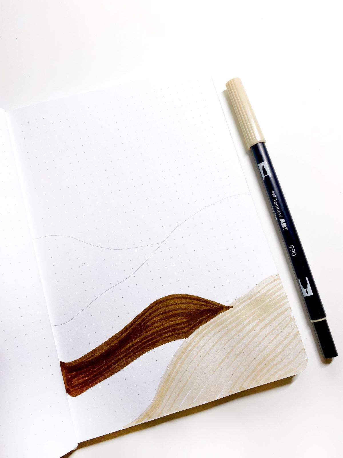 Create a Coffee Inspired Art Journal Page With Tombow! #tombow #artjournal