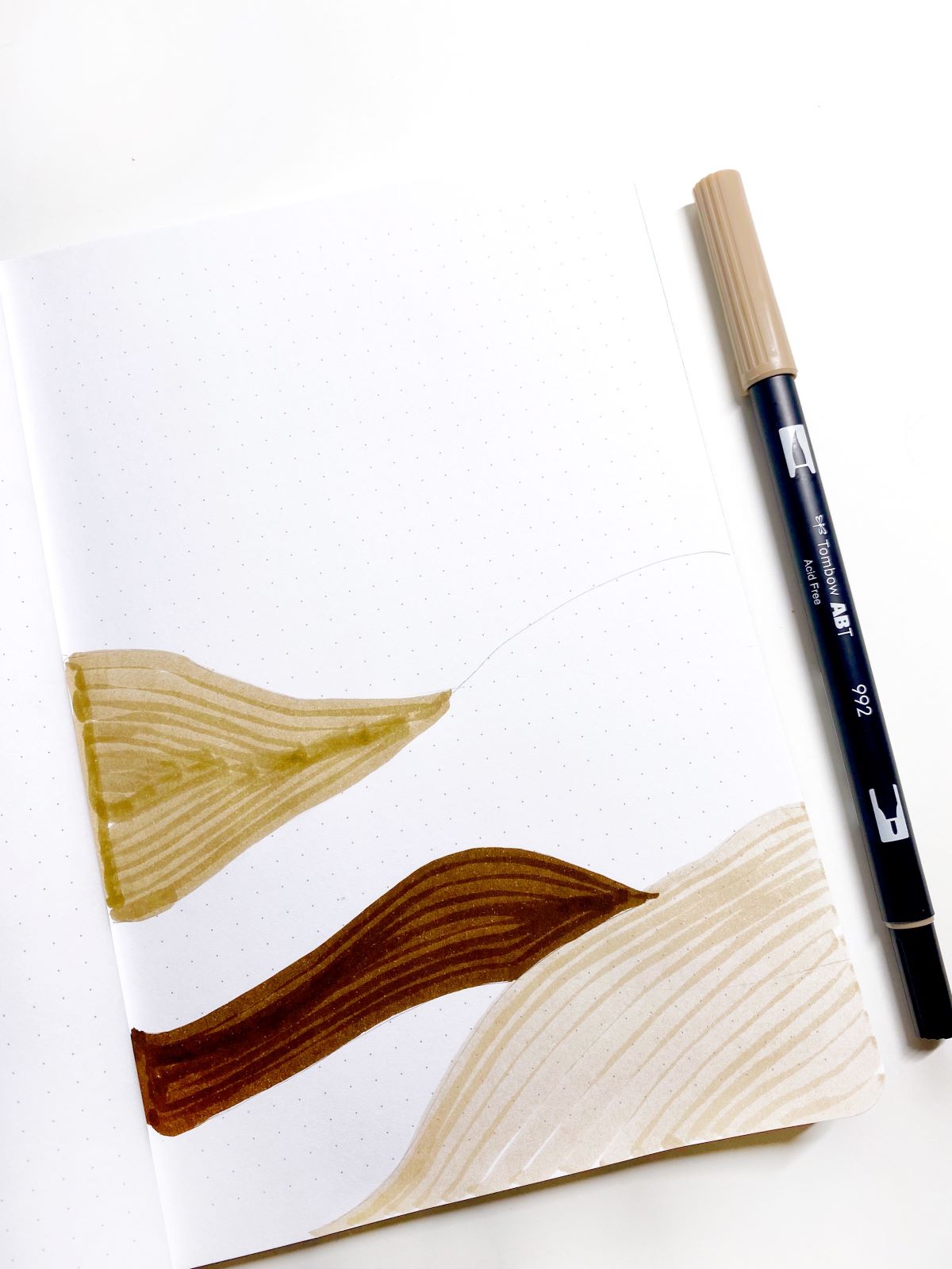 Create a Coffee Inspired Art Journal Page With Tombow! #tombow #artjournal