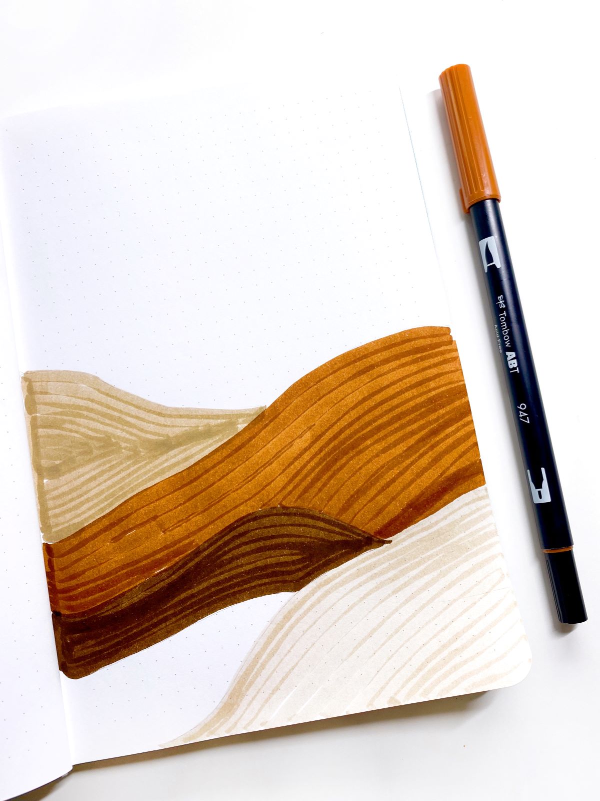 Create a Coffee Inspired Art Journal Page With Tombow! #tombow #artjournal