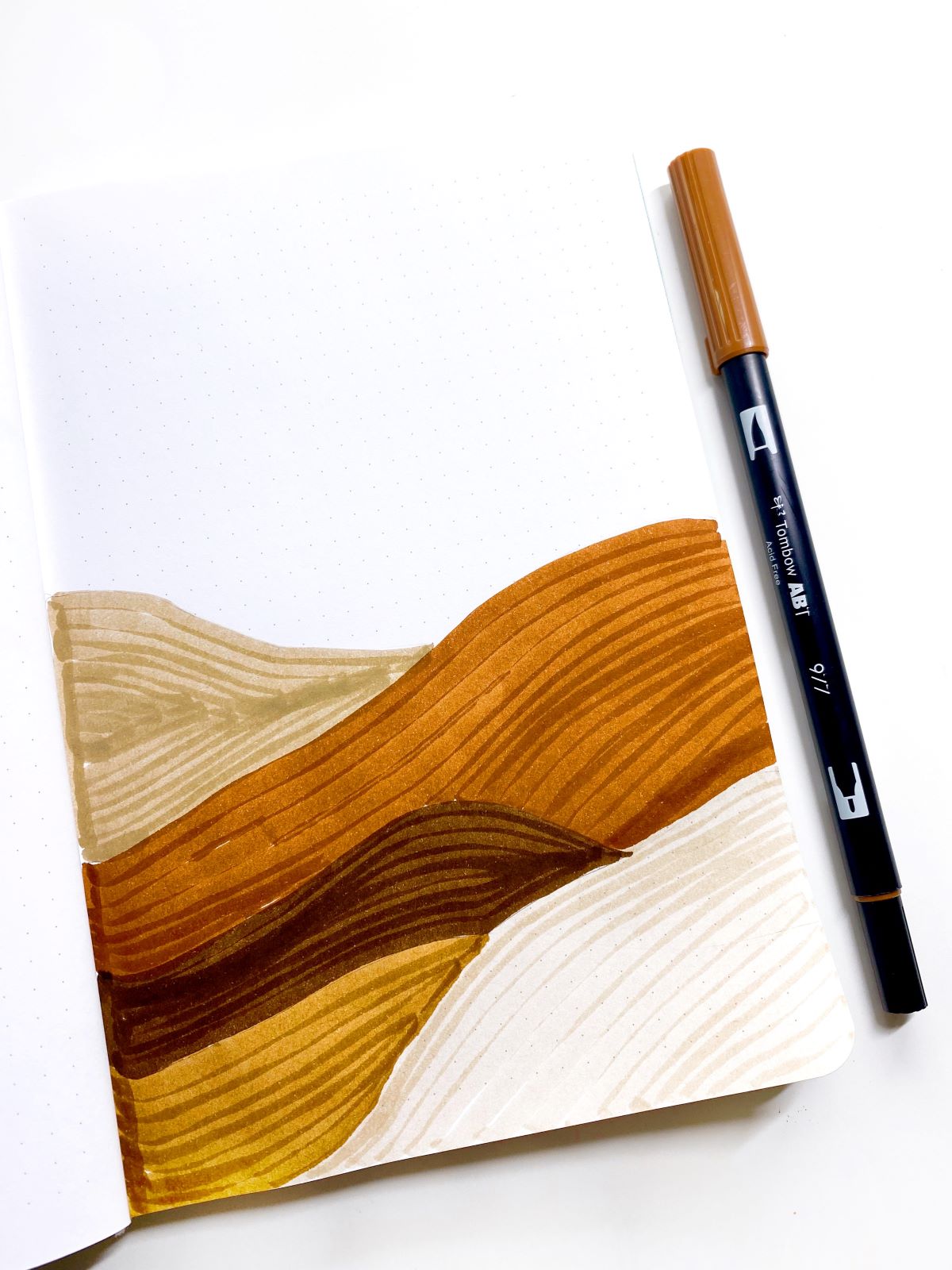 Create a Coffee Inspired Art Journal Page With Tombow! #tombow #artjournal