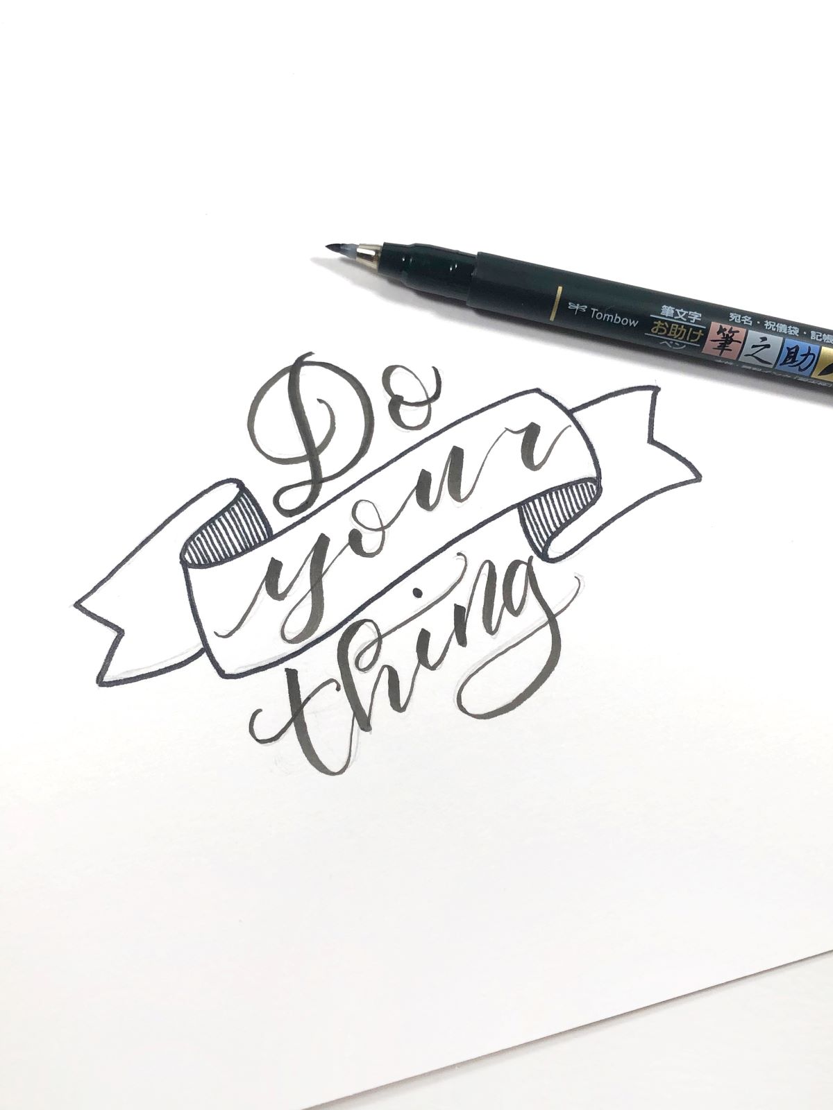 Use Tombow's Advanced Lettering Set Like A Pro! Create with @aheartenedcalling #tombow #lettering