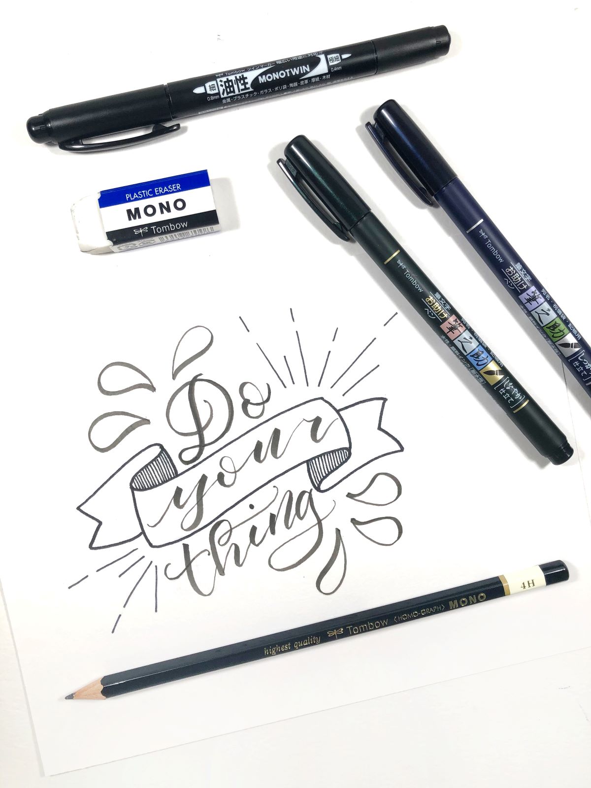 Use Tombow's Advanced Lettering Set Like A Pro! Create with @aheartenedcalling #tombow #lettering