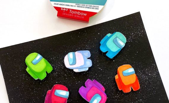 Create Among Us Art Using Tombow ABT PRO Alcohol-Based Markers! #tombow #amongus