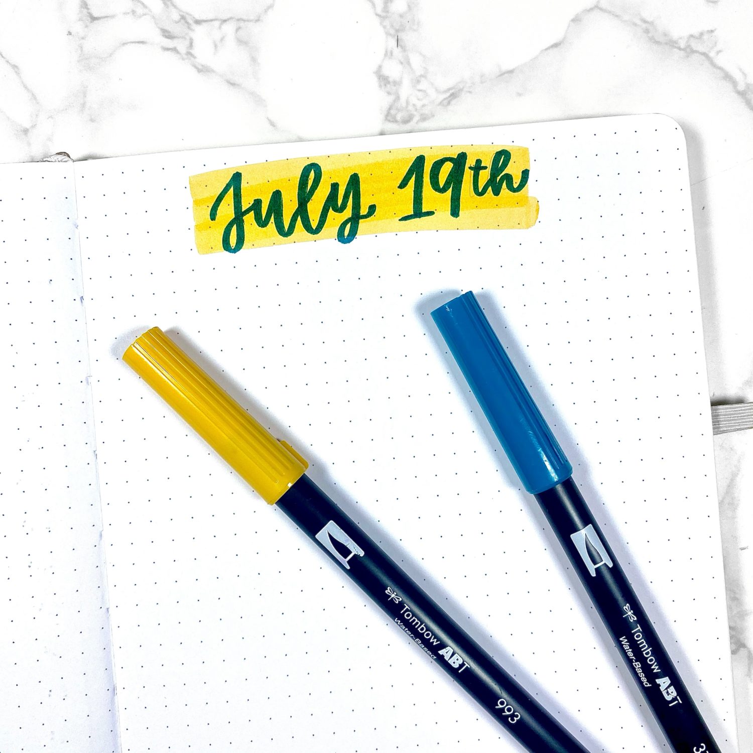 Bullet Journal Layout With New Dual Brush Pens - Tombow USA Blog