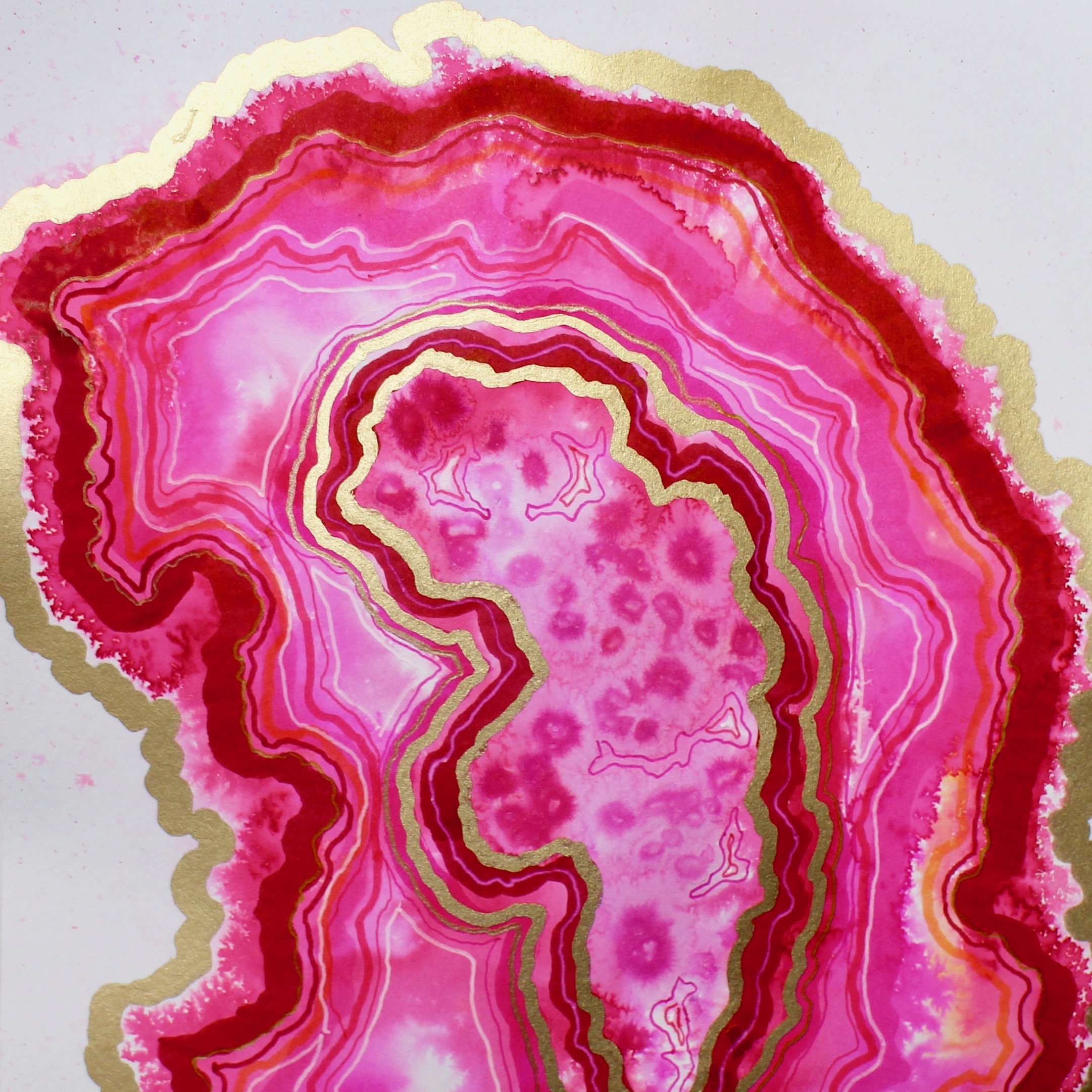 Draw a Pink Agate Slice for National Pink Day - Tombow USA Blog