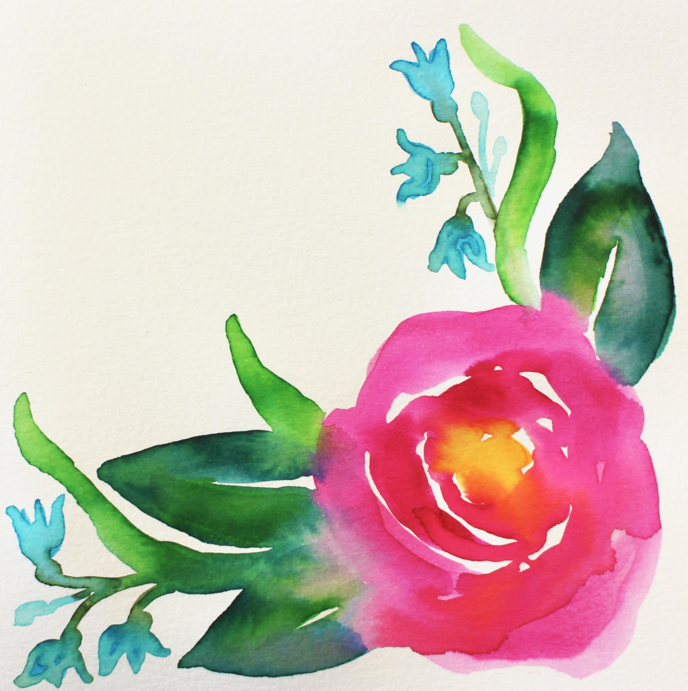 Marie Watercolor Rose 6 - Tombow USA Blog