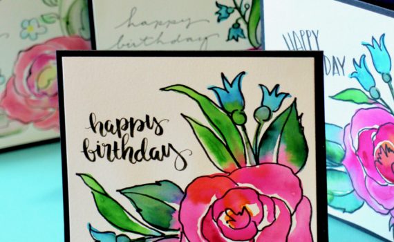 Watercolor Greeting Card - Tombow USA Blog