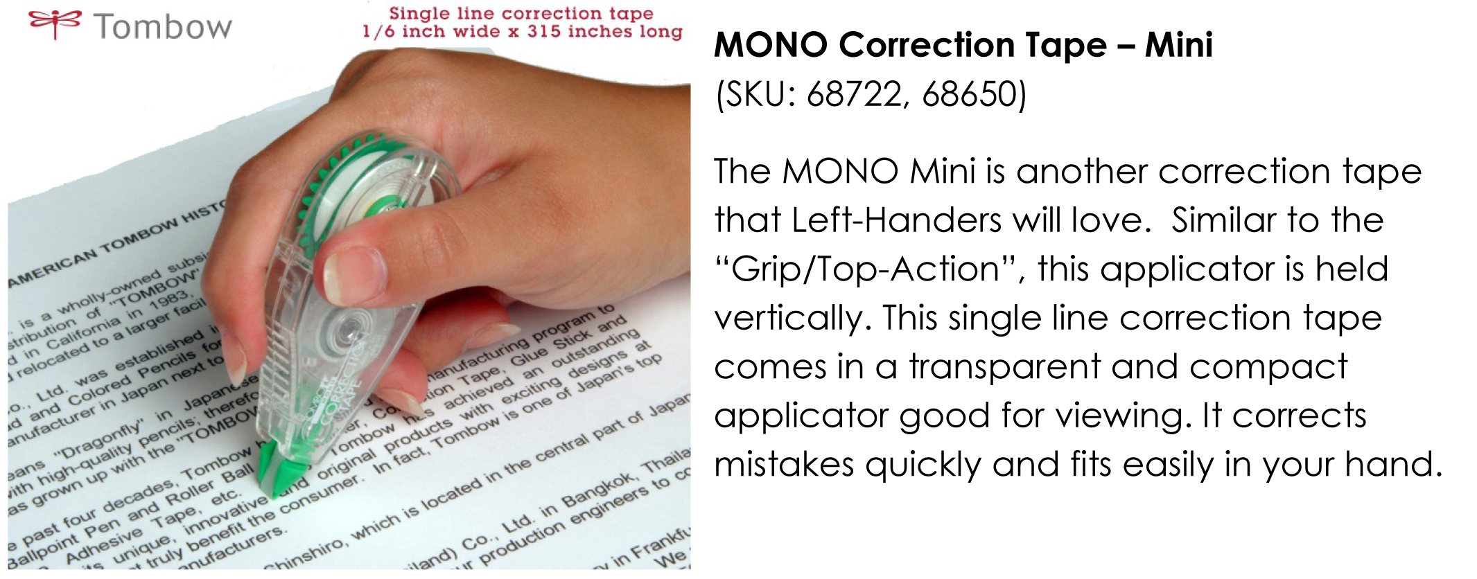 Tombow Mono Mega Correction Tape - LegalSupply