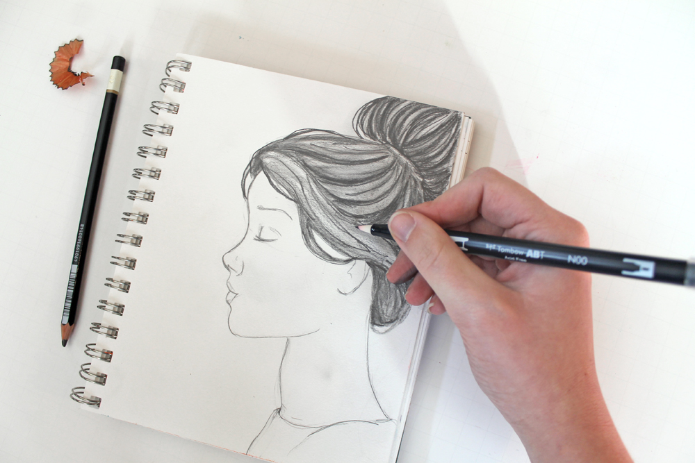 Mixed Media Sketching Using Colored Pencils - Tombow USA Blog