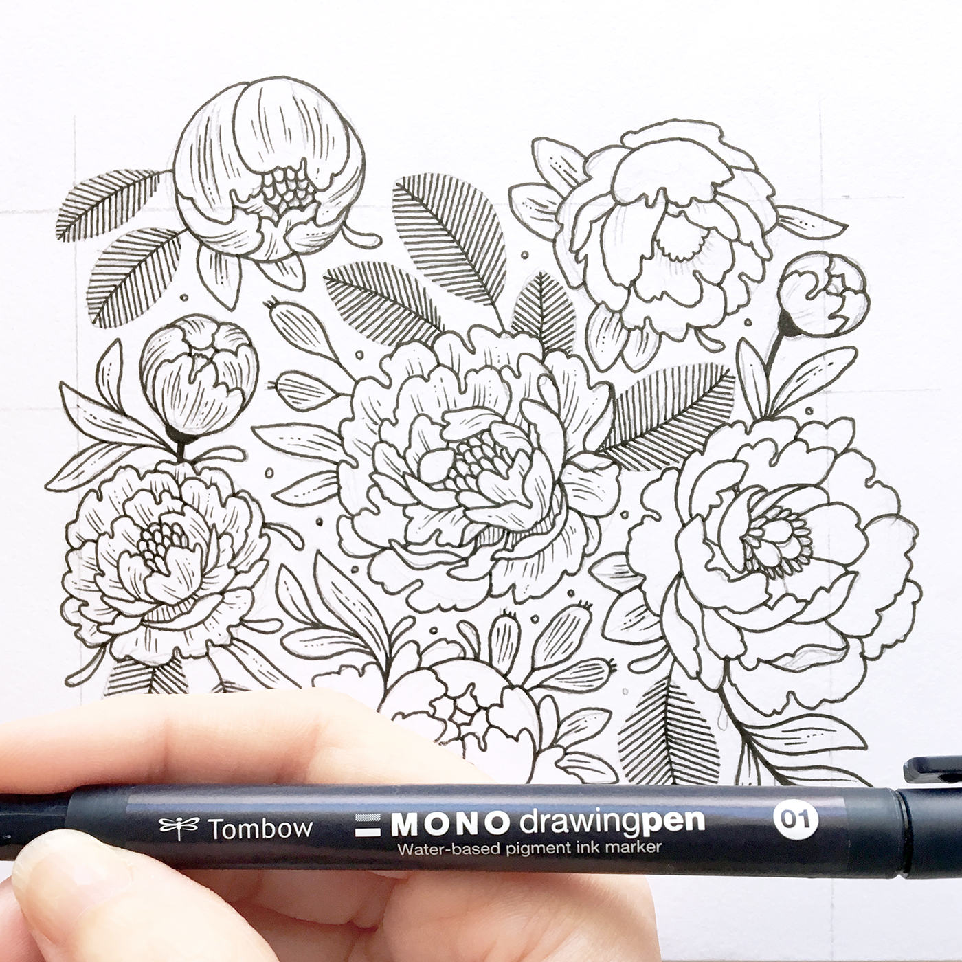 Introducing Tombow's MONO Drawing Pen! This drawing pen comes in 3 tip sizes and is perfect for art, illustration, lettering and journaling.