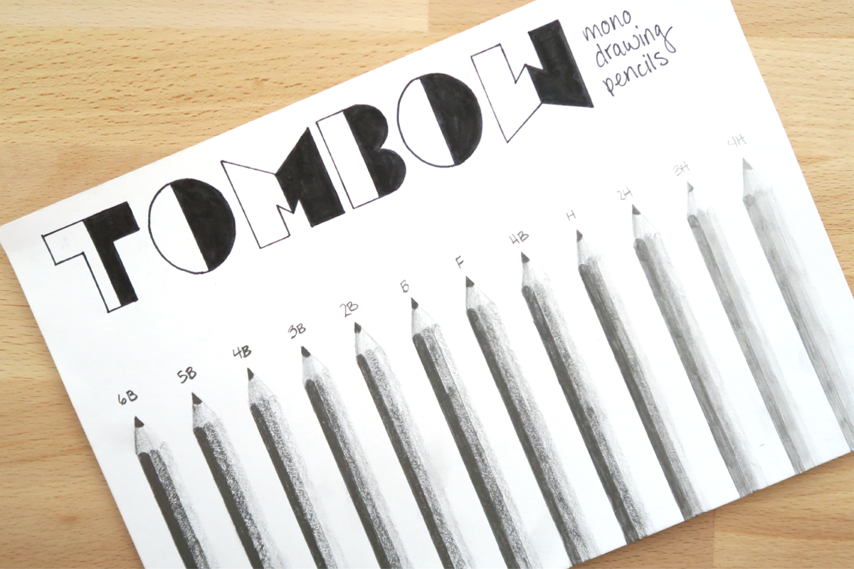 Tombow Mono Drawing Pencil Value Scale