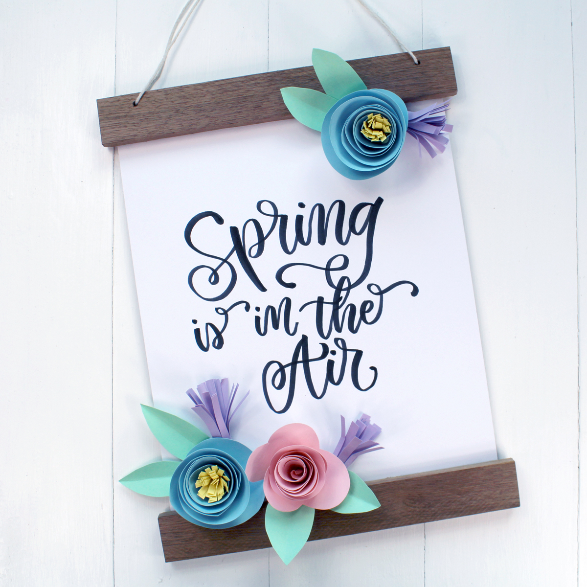 Spring is in the air banner made with Tombow adhesives