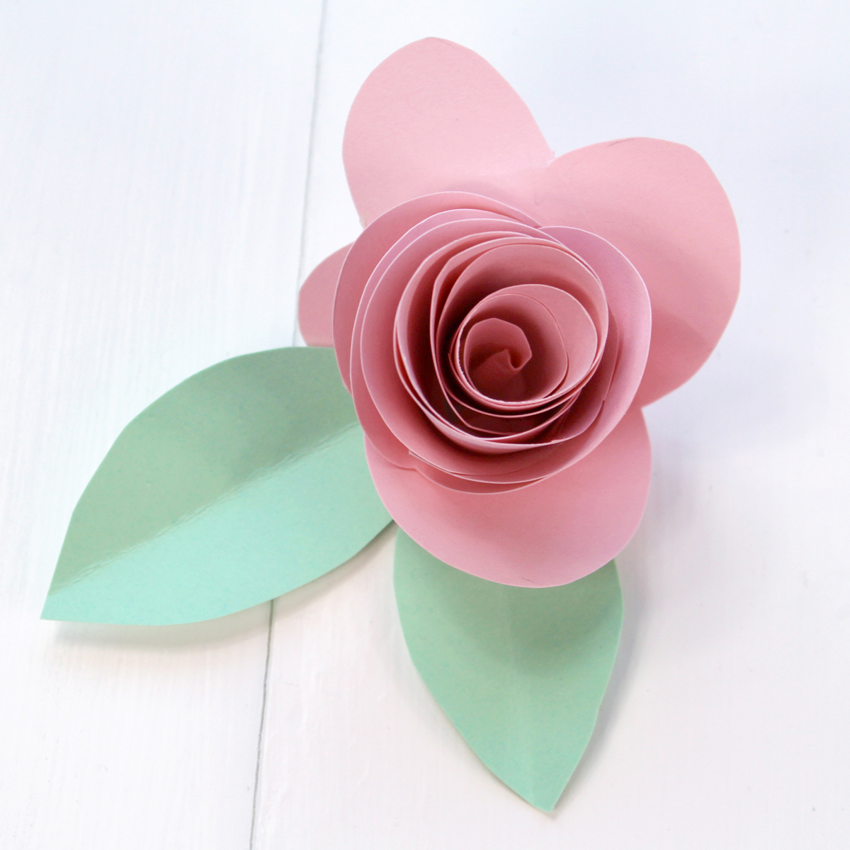 Rolled paper flowers for Spring Banner using Tombow Xtreme Adhesive