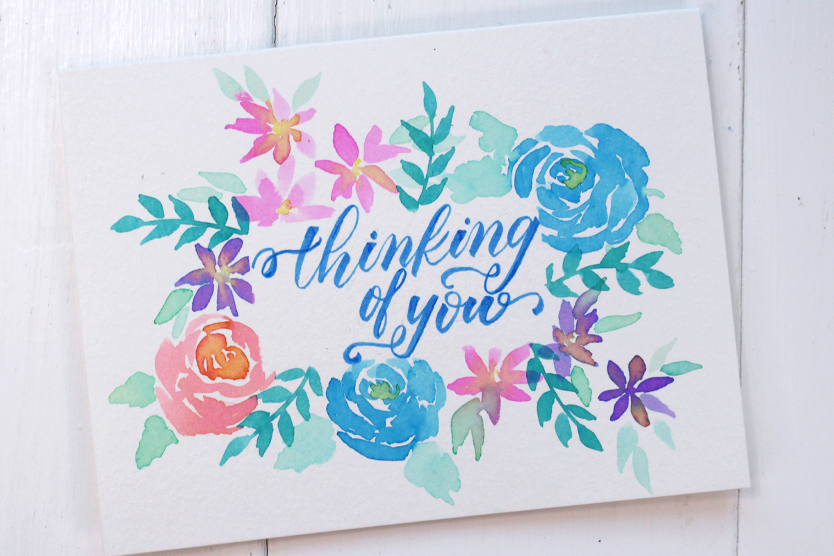 Easy Watercolor Card Tutorial - Love Paper Crafts