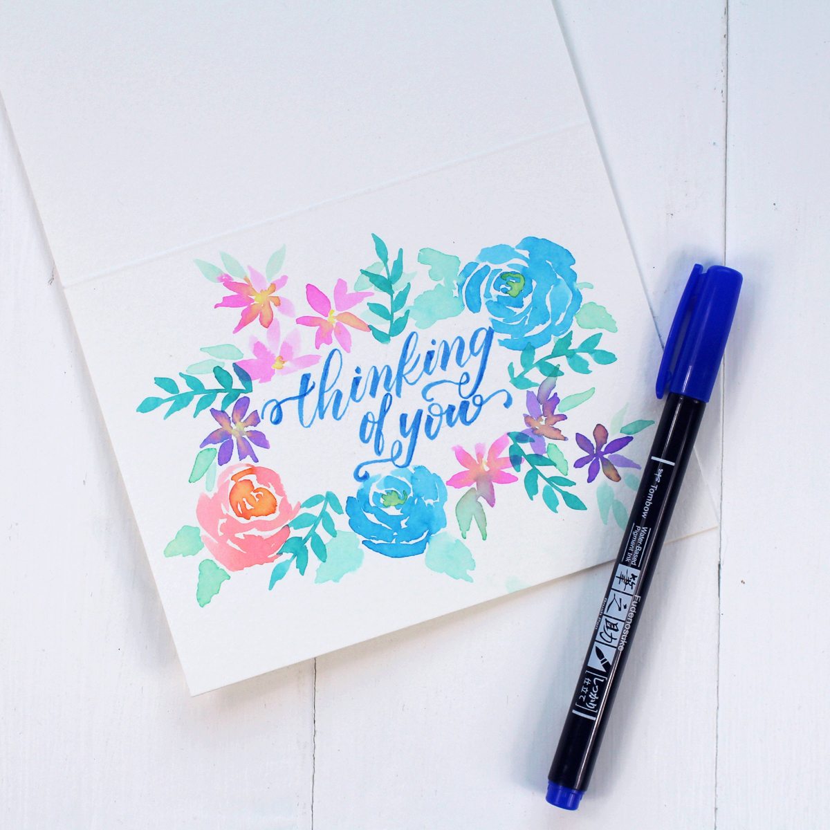 EASY DIY HAND LETTERING BIRTHDAY CARD - Vial Designs