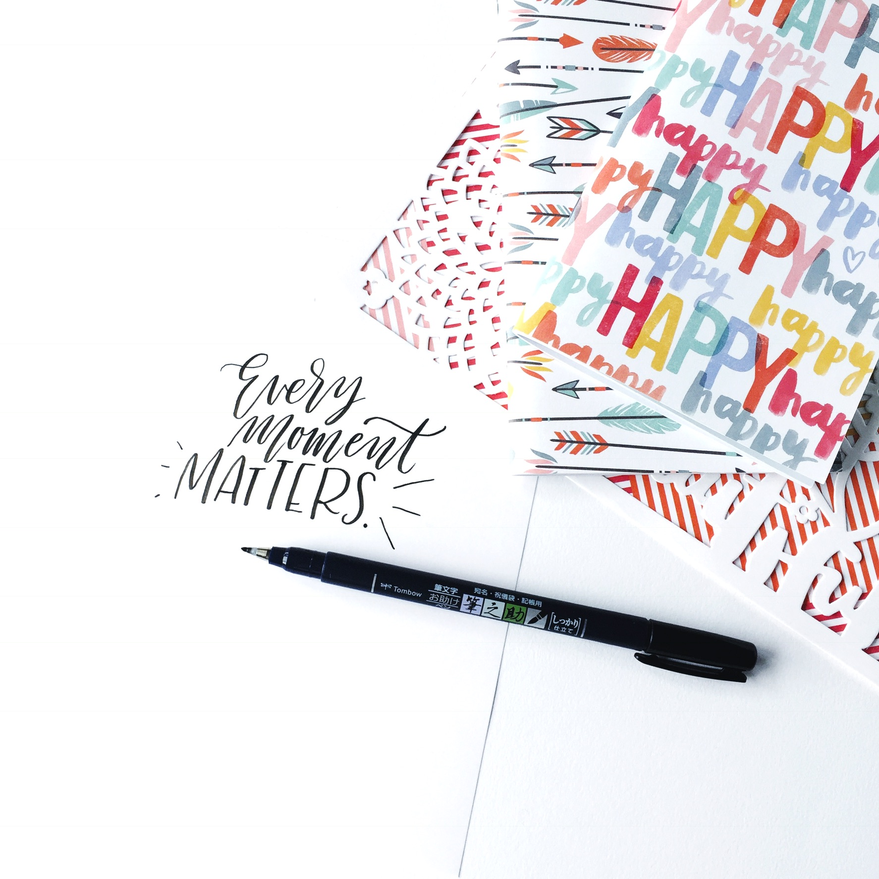 3 Ways to Style Your Lettering Photos with Scrapbooking Supplies
