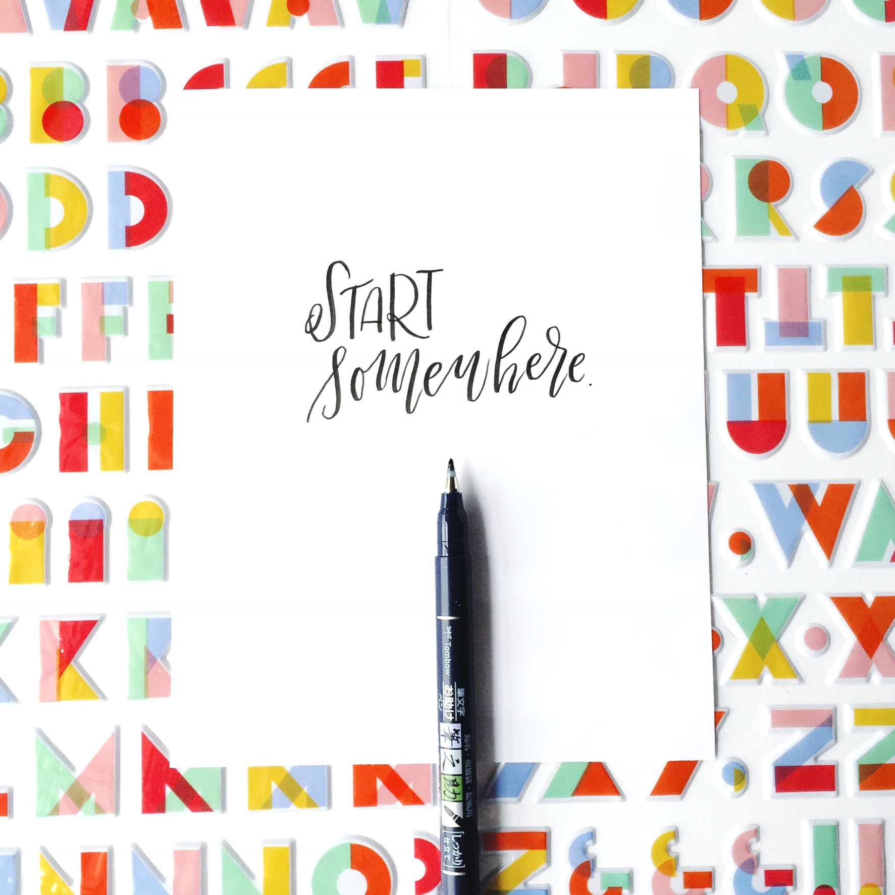 3 Ways to Style Your Lettering Photos with Scrapbooking Supplies