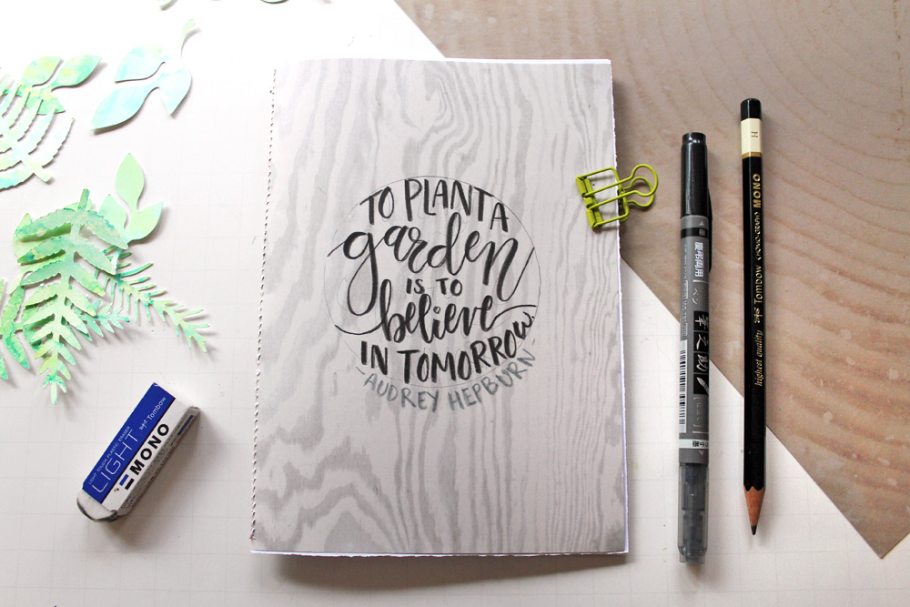 Make a garden journal inspired by @pantonecolor 's color of the year 2017, Greenery, using @tombowusa products and this tutorial by @Punkprojects