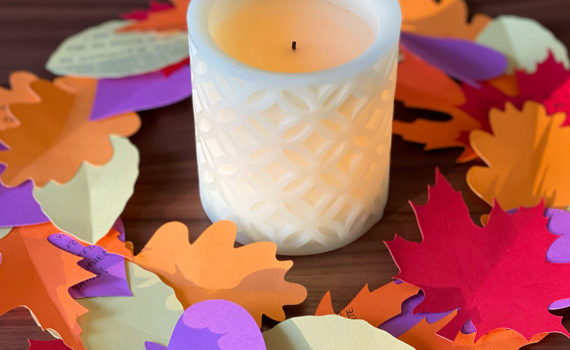How to make a Thanksgiving centerpiece from paper by Jessica Mack on behalf of Tombow