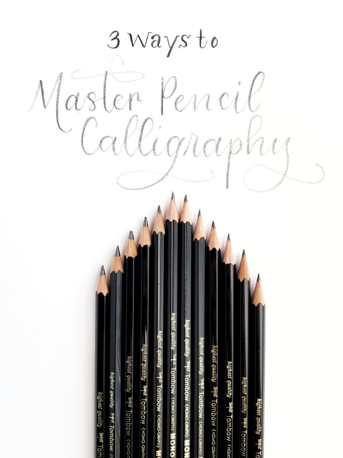 Learn 3 Ways to Master Pencil Calligraphy with @graceannestudio! #tombowusa @tombowusa