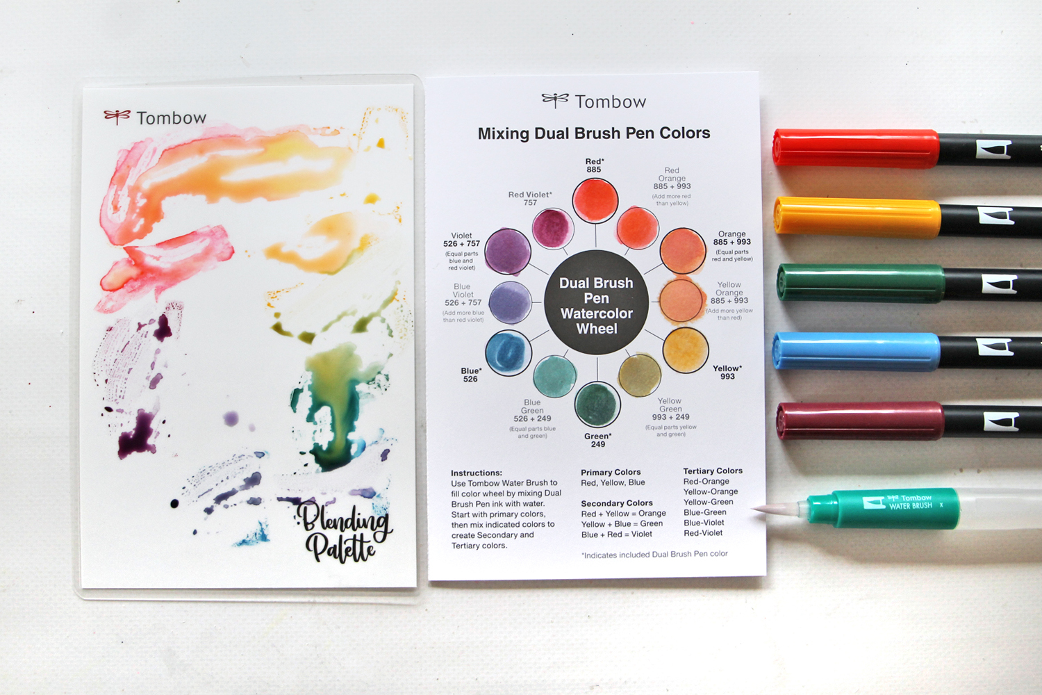 7 EASY ways to make a Tombow Dual Brush Pen Color Chart