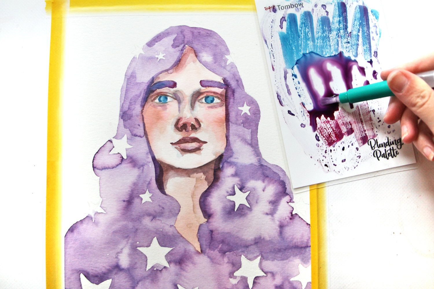 How to Mix @tombowusa Dual Brush Pens for custom colors! Easy watercolor illustration technique by @studiokatie ! #tombow #watercolor #dualbrushpens