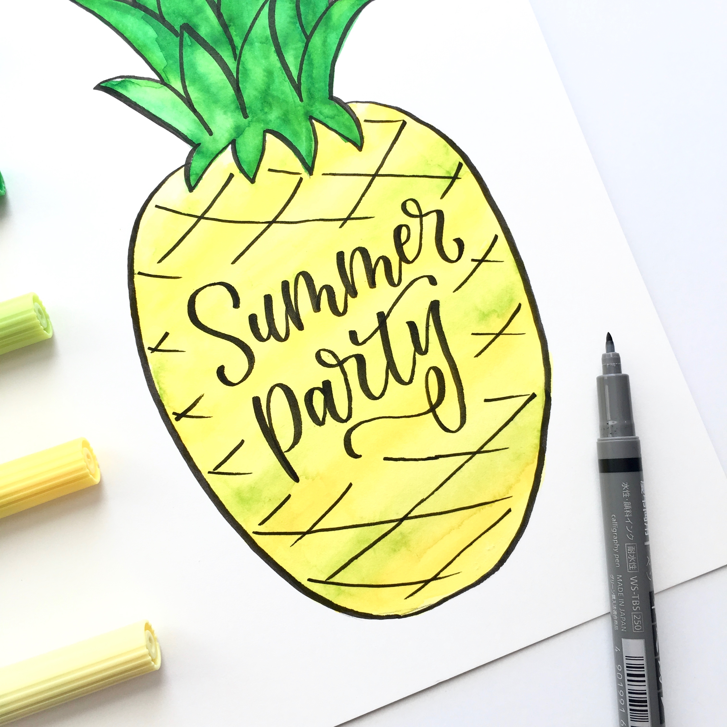 Pineapple Summer Invite - Adrienne7
