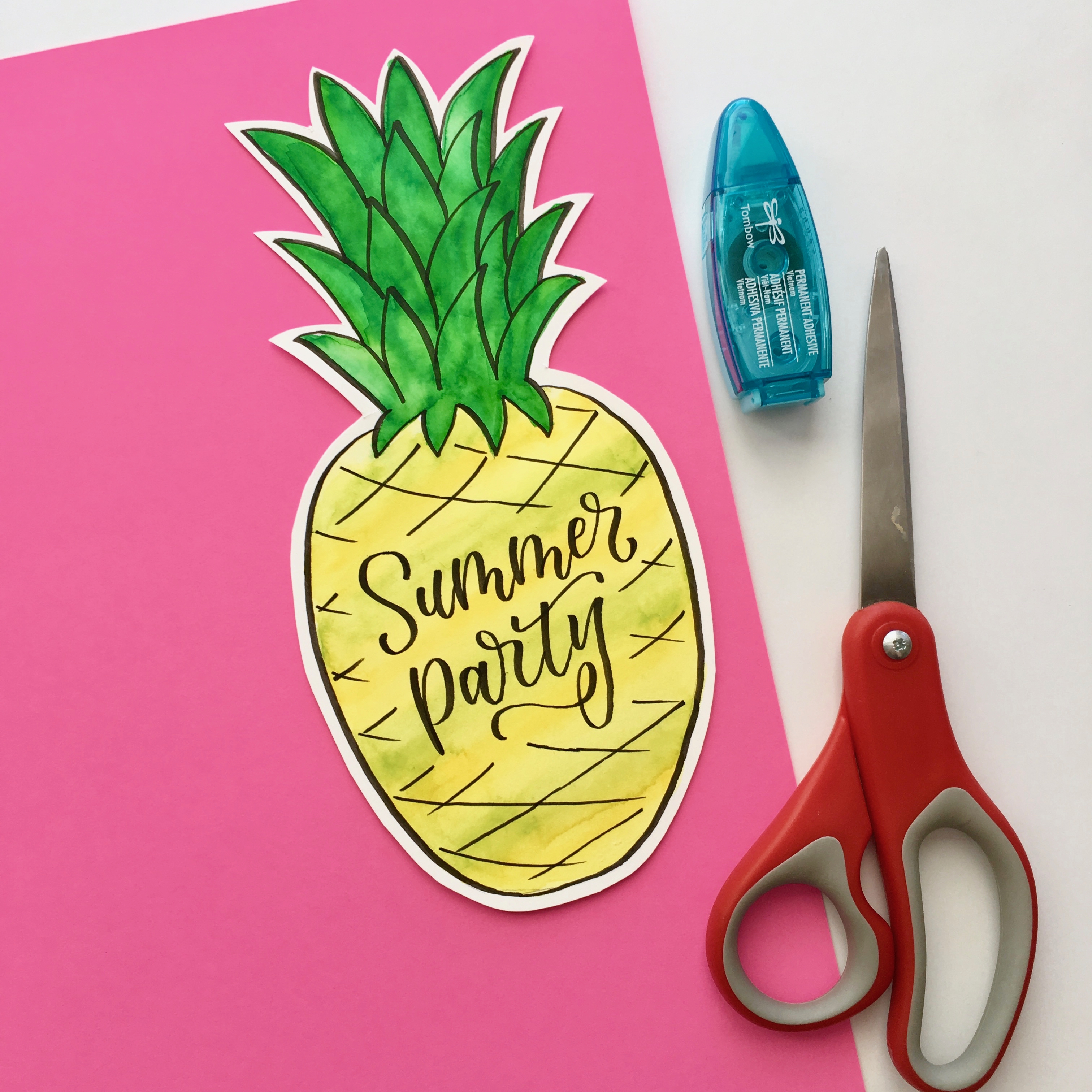 Pineapple Summer Invite - Adrienne8