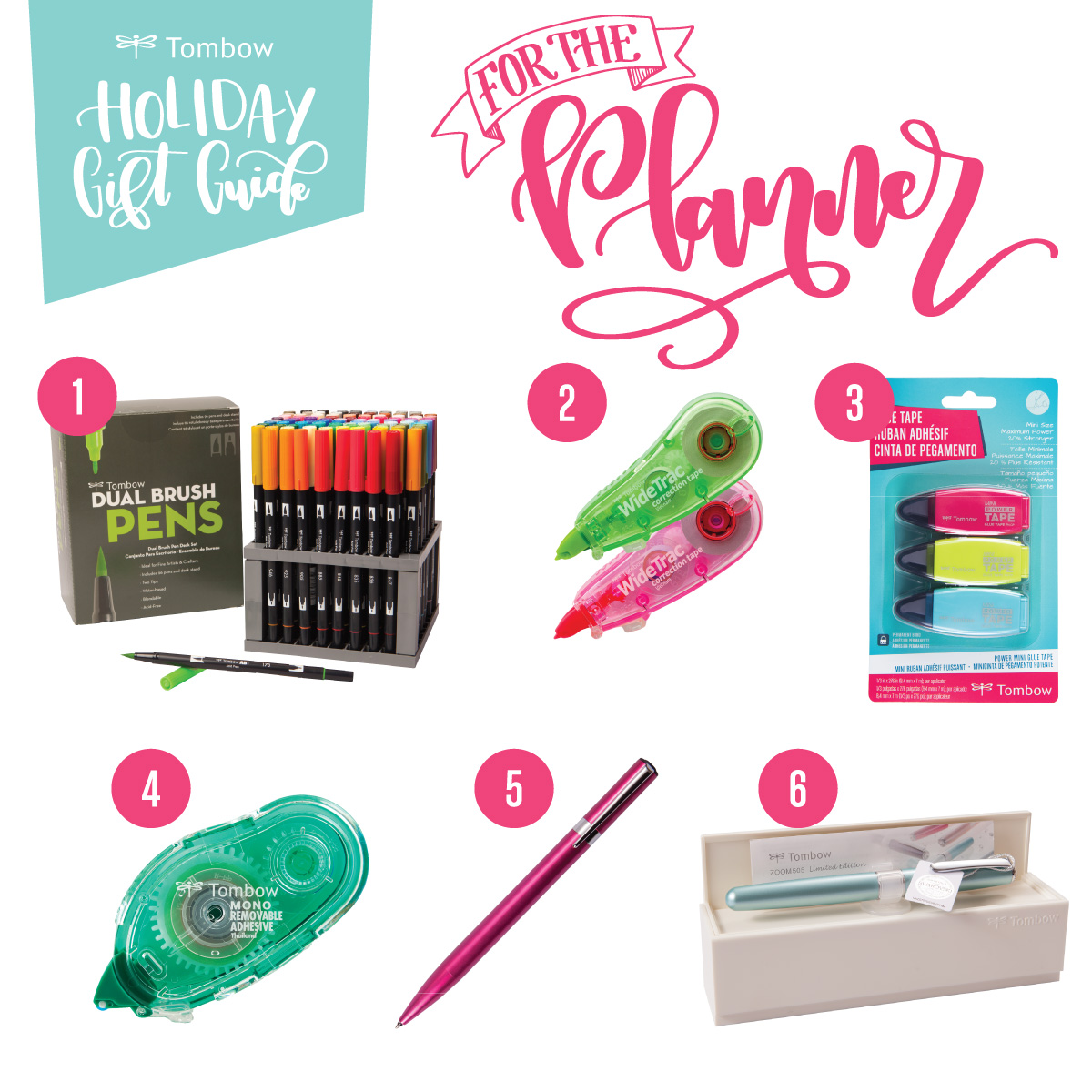 Planner girl gifts from Tombow | Tombow Holiday Gift Guide | The best gifts for planners from @tombowusa