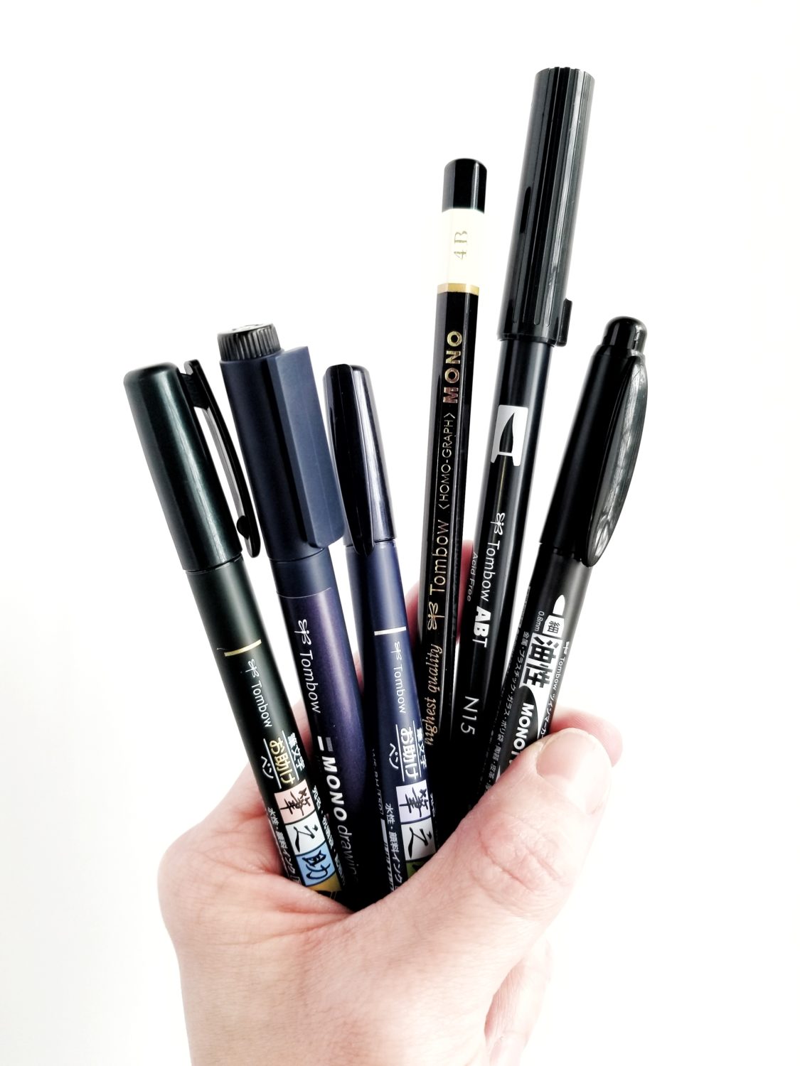 In my toolbox: A review of five brush calligraphy pens