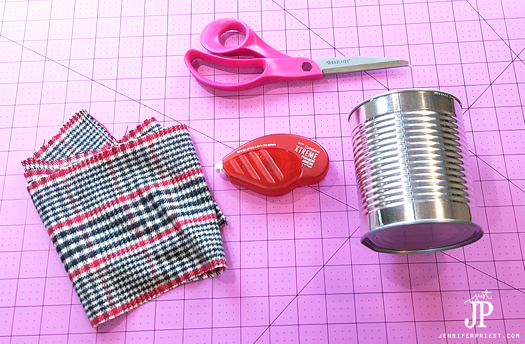 Recycled-Plaid-Fabric-Pencil-Cup-TOMBOW-Supplies-JPriest