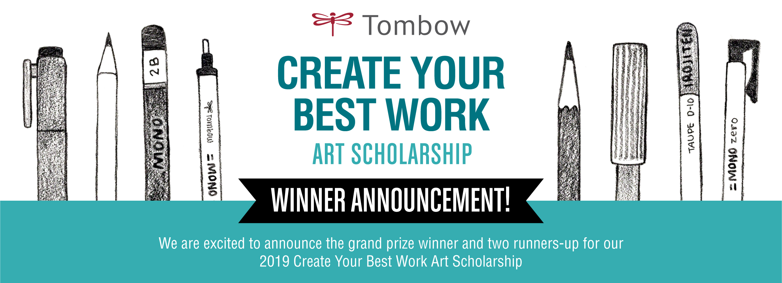 Tombow's Create Your Best Work Art Scholarship Winners