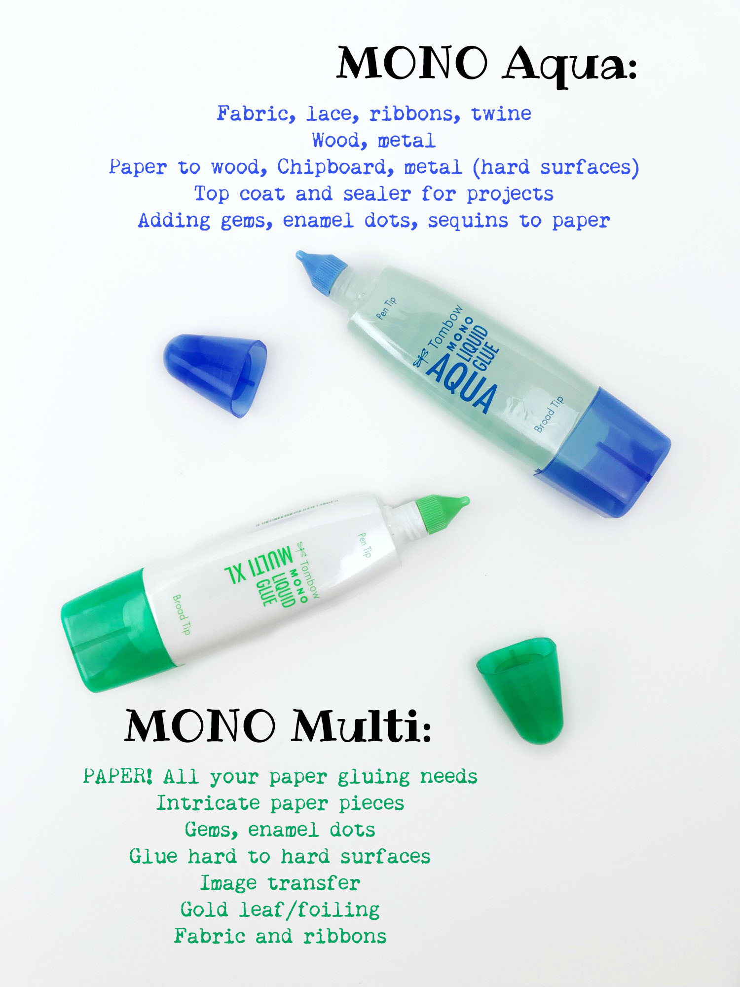 Liquid Adhesives 101: MONO Multi XL Liquid Glue vs. MONO Aqua